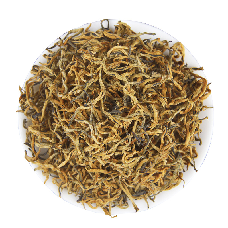 Yunnan Fenqing Dianhong Black Tea Banqi Golden Bud Tea, Golden Silk, Rich Aroma, 500g