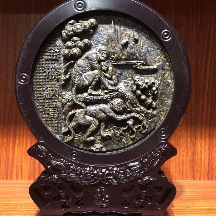 Pu'er tea, artisanal tea carving, dragon and phoenix base, 3kg