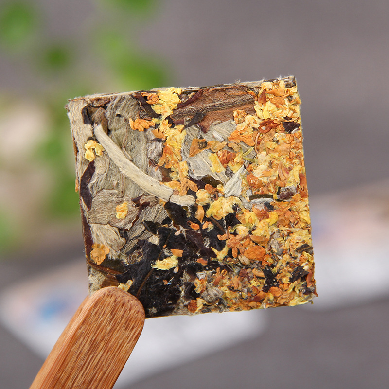 Osmanthus White Tea Moonlight White Pressed Tea Small Square Pieces