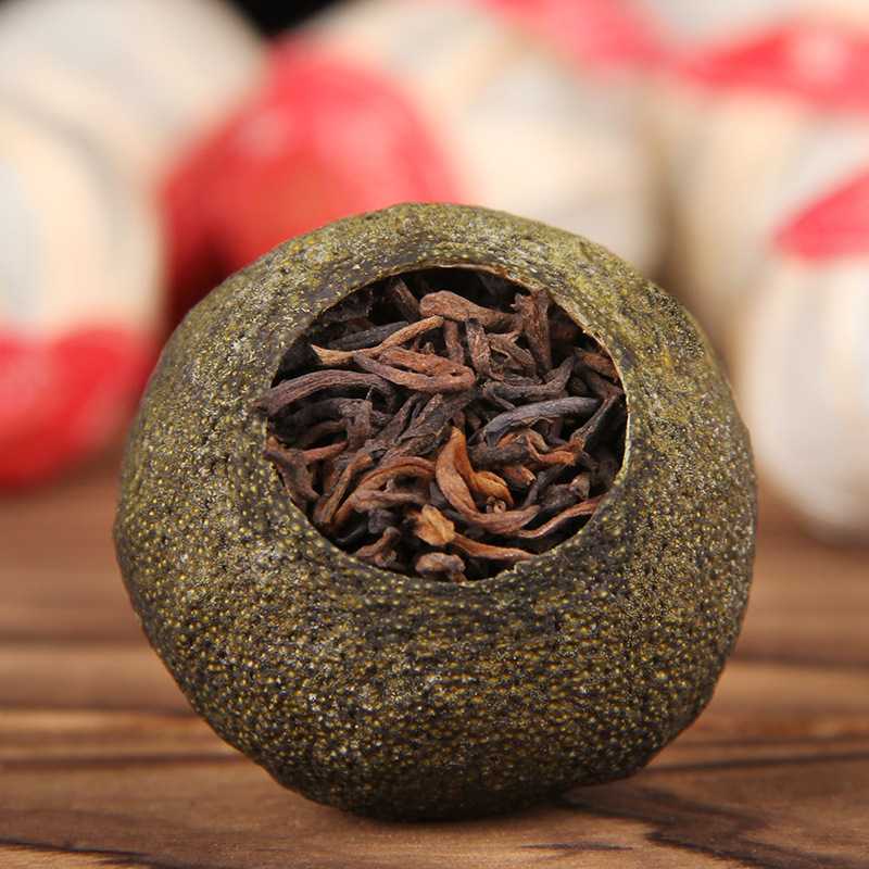 小青柑普洱熟茶8年宫廷新会天马柑普茶小柑橘