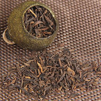 Xinhui Old Tree Sun-Dried Small Green Citrus, 5-Year Royal Citrus Black Tea, Small Orange, 500g