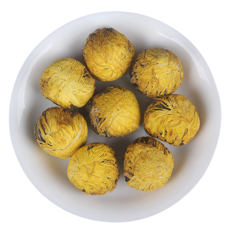 Yunnan Fengqing Dianhong Black Tea Handmade Chrysanthemum Dragon Pearls Chrysanthemum Black Tea