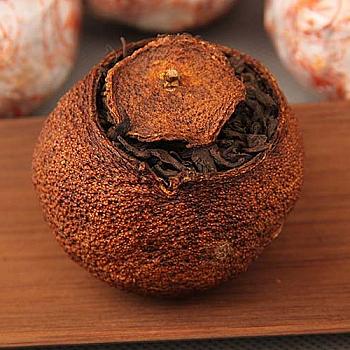 Pu-erh ripe tea, citrus Pu-erh, aged citrus Pu-erh.