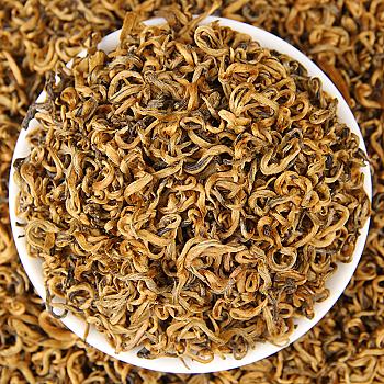 Yunnan Black Tea, Large-Leaf Dian Hong Tea, Honey-Scented Golden Buds, Honey-Scented Golden Silk Dian Hong Tea, Processed Black Tea, Free Shipping, Wholesale