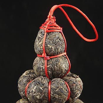 Pu'er Tea MengHai Gua Sheng Tea Golden Pumpkin Tribute Tea Golden Pagoda