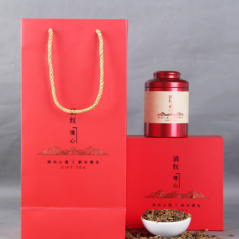 云南红茶茶叶金螺滇红茶春茶单芽礼盒装蜜香回甘360g