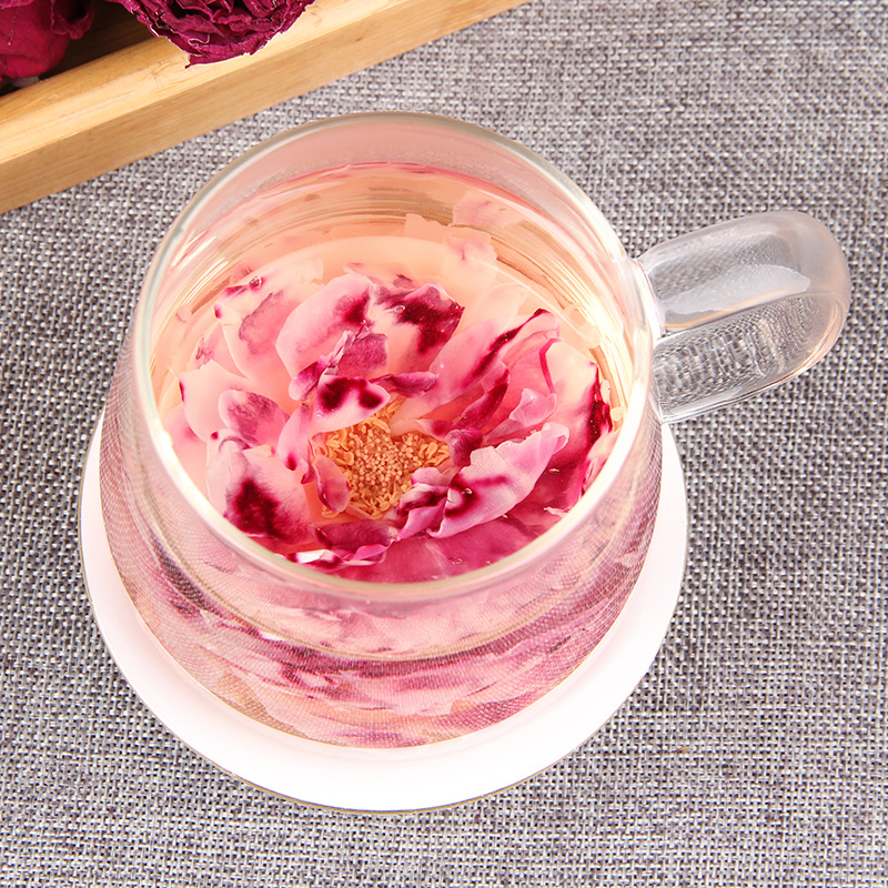 云南墨红玫瑰花冠冻干玫瑰花茶重瓣