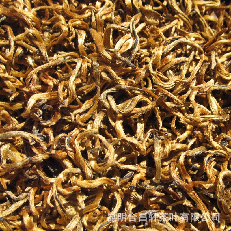 Yunnan Black Tea, Large-Leaf Dian Hong Tea, Honey-Scented Golden Buds, Honey-Scented Golden Silk Dian Hong Tea, Processed Black Tea, Free Shipping, Wholesale