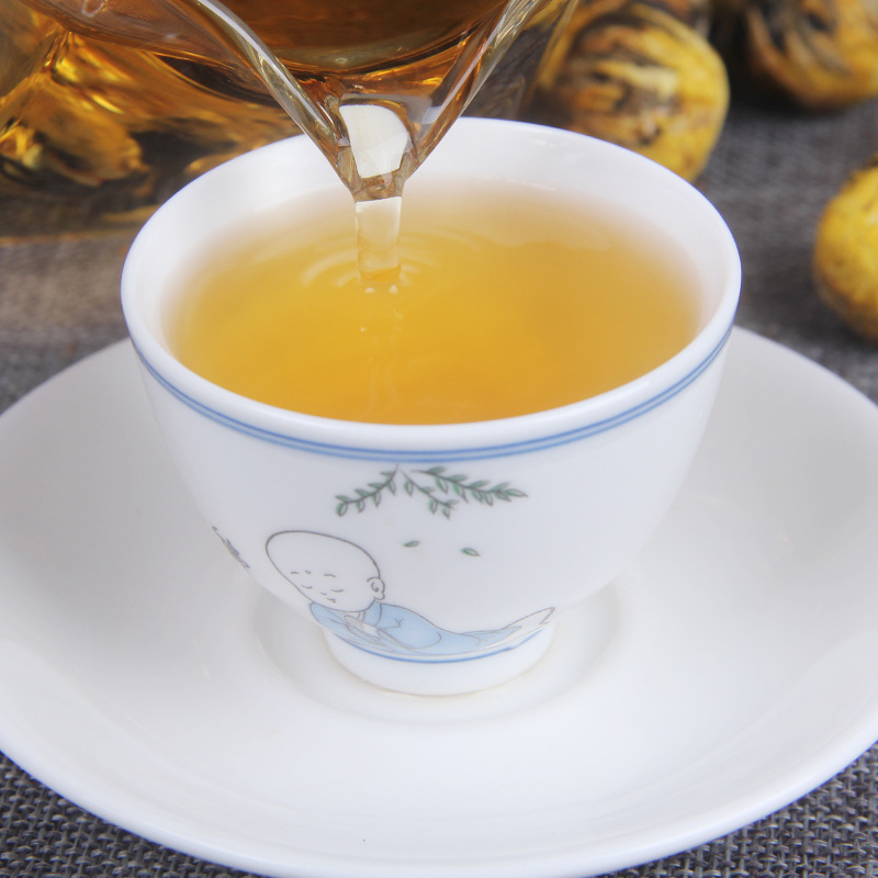 Yunnan Fengqing Dianhong Black Tea Handmade Chrysanthemum Dragon Pearls Chrysanthemum Black Tea