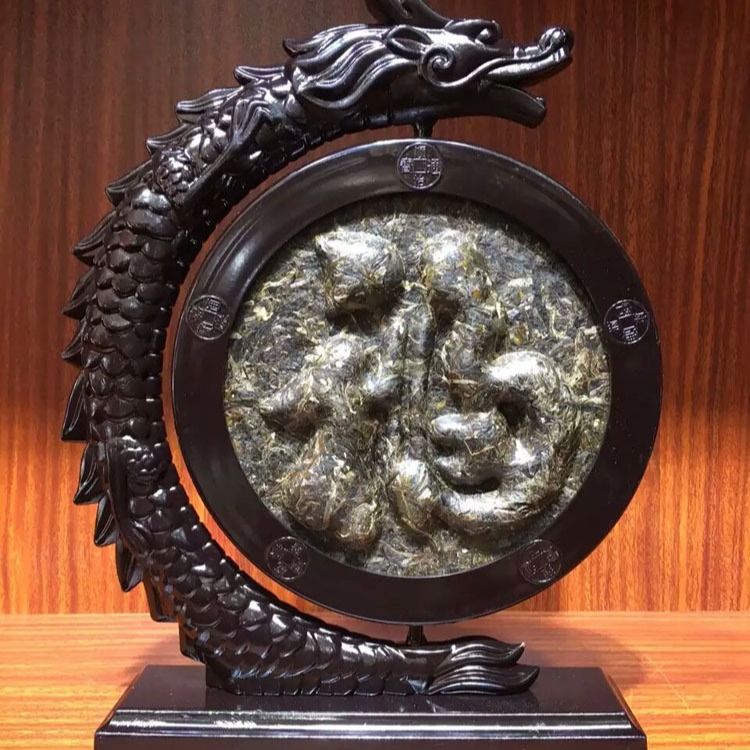 Yunnan Pu'er Tea Artisan Tea Rotating Dragon Tea Sculpture Ornament