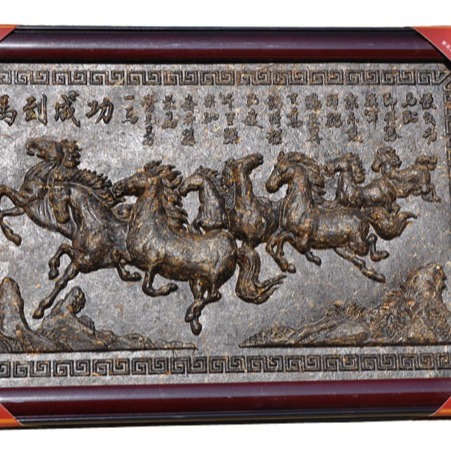 Pu'er tea, artisan tea sculpture, square pendant gift box set