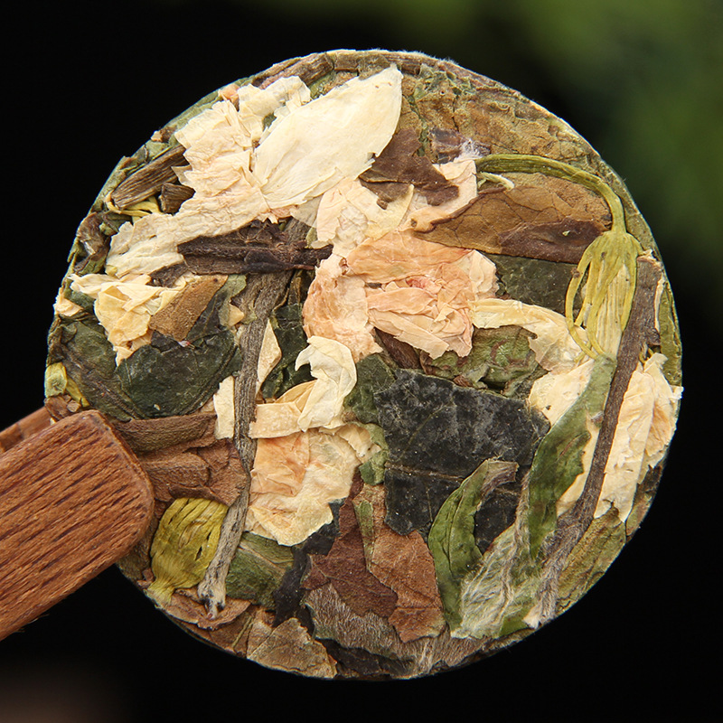 云南白茶茉莉白茶紧压茶