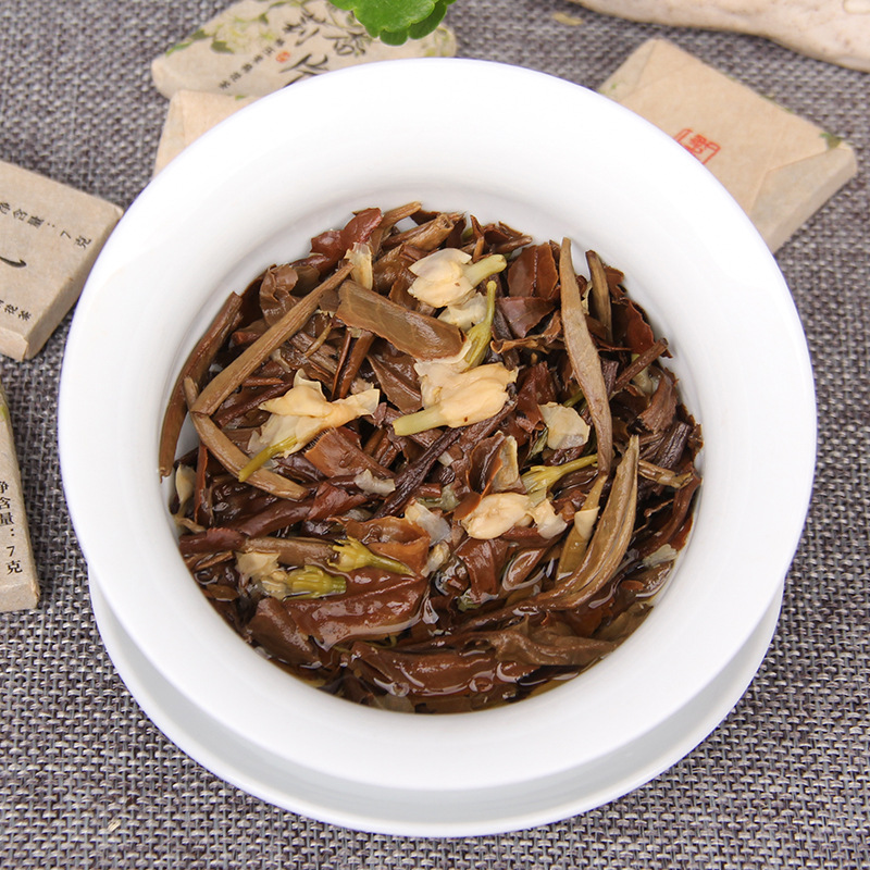 Yunnan Jasmine White Tea, White Peony, Small Square Pieces, Natural Floral Aroma