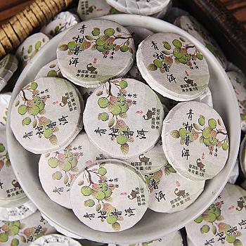 Yunnan Pu'er Tea Xin Hui Xiao Qing Gan Orange Peel Pu'er Shou Cha Small Round Cake