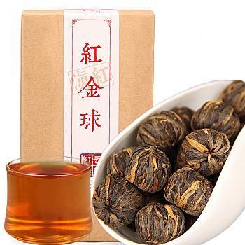 Yunnan Phoenix Qing Hong Cha Keemun Red Tea Handmade Red Tea Small Golden Balls 180g