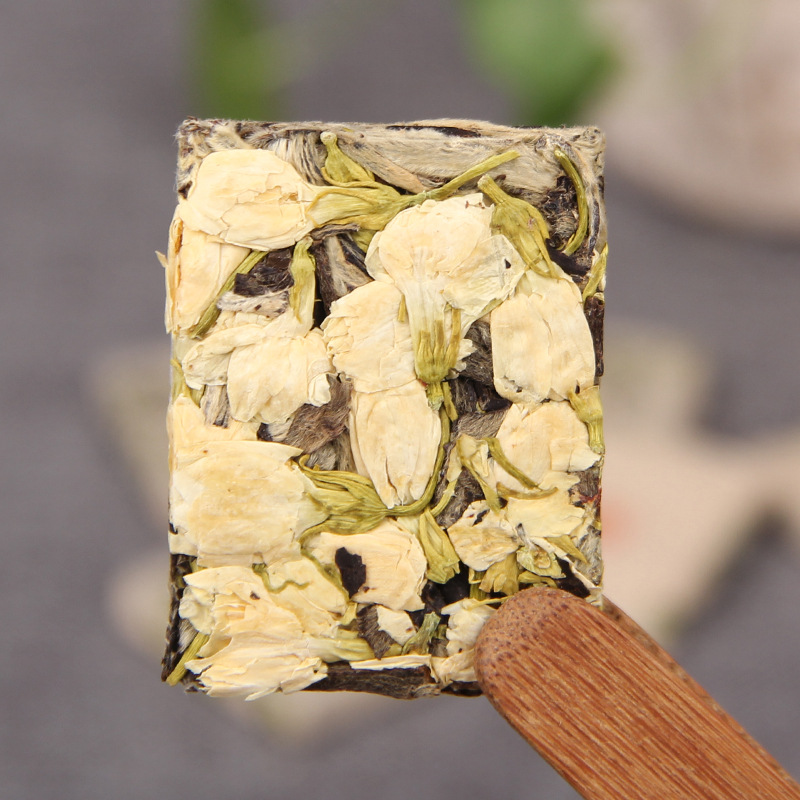 Yunnan Jasmine White Tea, White Peony, Small Square Pieces, Natural Floral Aroma