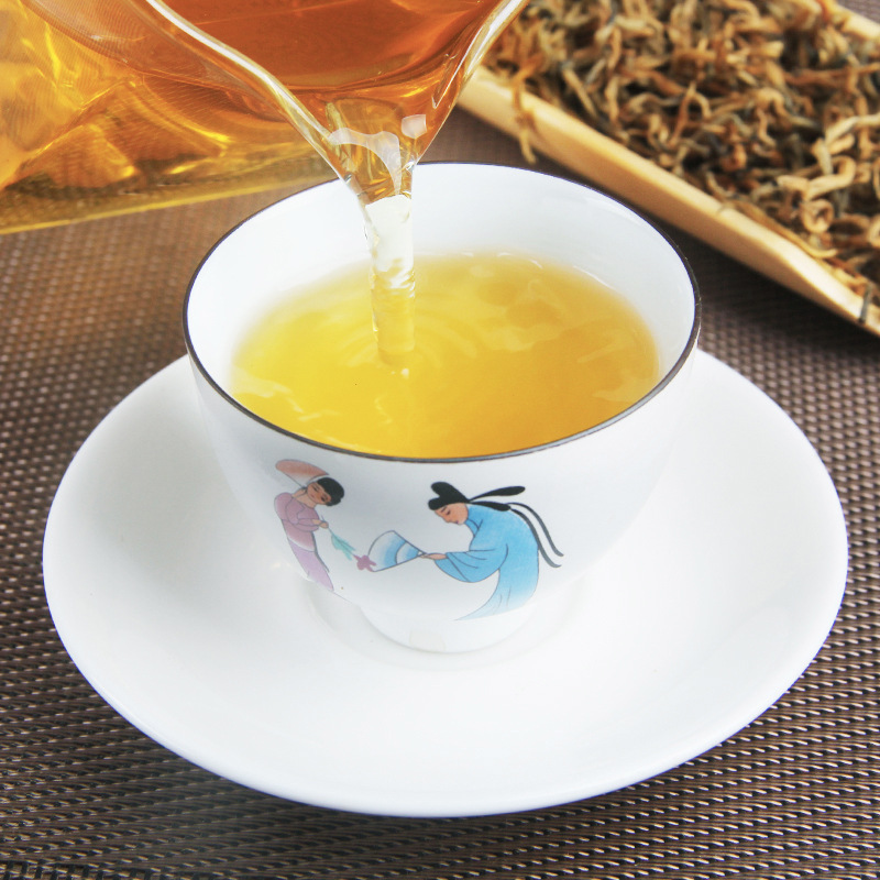 Yunnan Fenqing Dianhong Black Tea Banqi Golden Bud Tea, Golden Silk, Rich Aroma, 500g