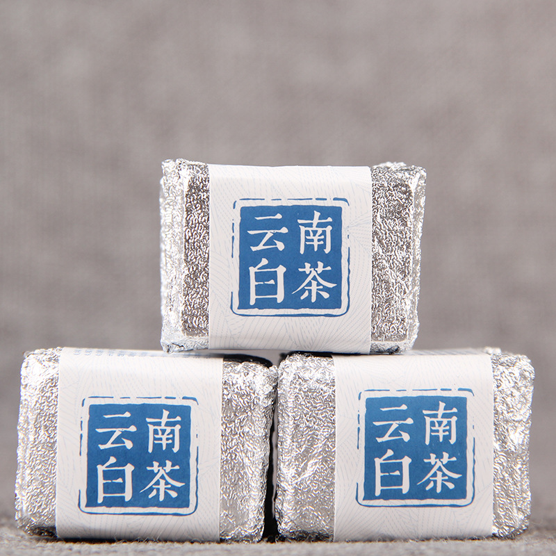 Yunnan White Tea Small Tuo Tea, Golden Brick White Tea, Small Square Brick White Tea