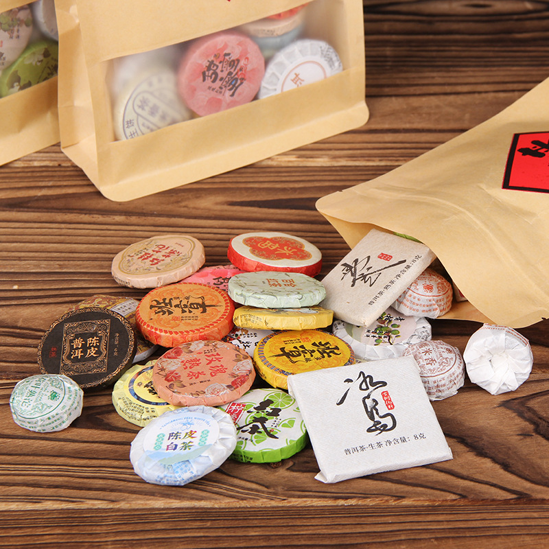 30 kinds of tea combinations: Pu-erh tea (raw and ripe), black tea, white tea, Iceland tea, flavored tea