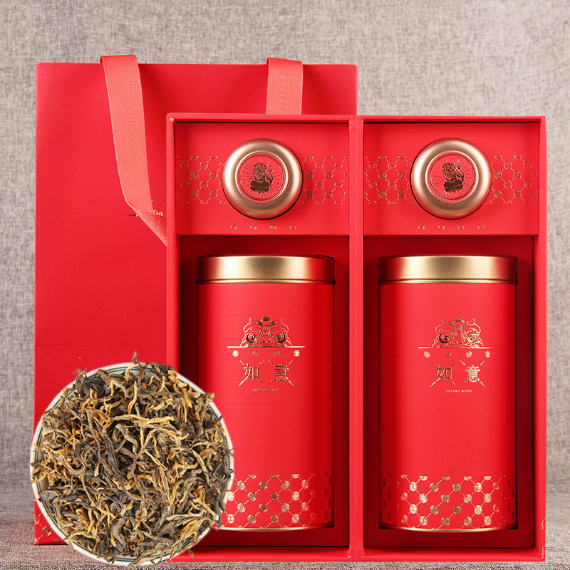 凤庆滇红茶 古树曲红 浓香红茶200g/套