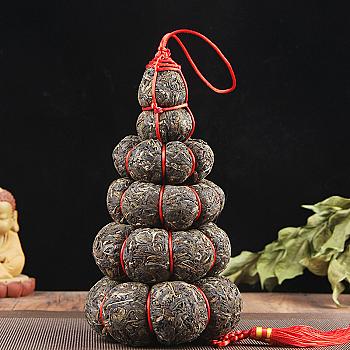 Pu'er Tea MengHai Gua Sheng Tea Golden Pumpkin Tribute Tea Golden Pagoda