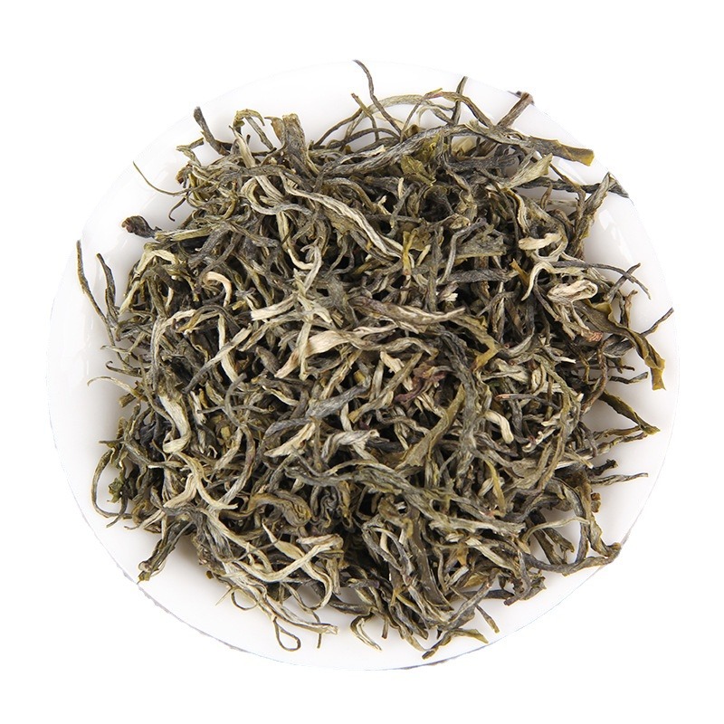 Юньнаньский зеленый чай, весенний сбор, маофэн, серебристые нити, липкий аромат.